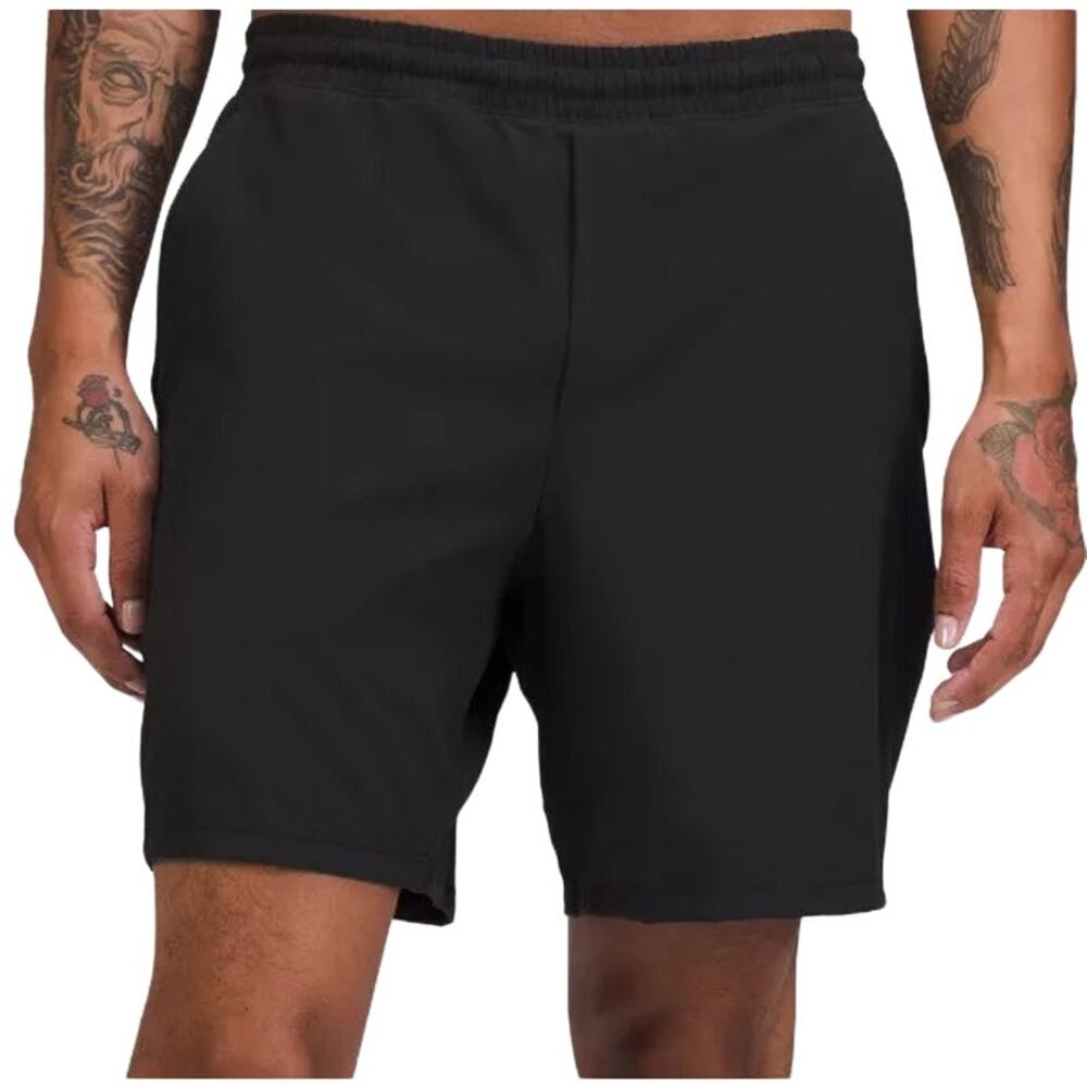 Lululemon Pace Breaker Lined Short 7" Lightweight Pockets Athletic Black Medium